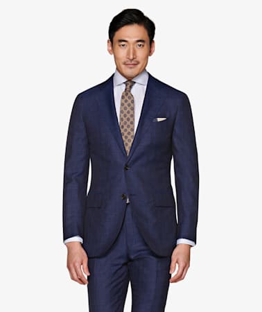 Navy Stripe Lazio Suit