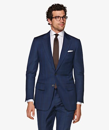 Washington Navy Check Suit