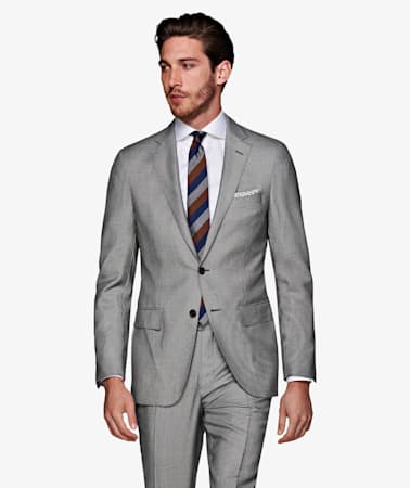 Mid Grey Bird's Eye Sienna Suit
