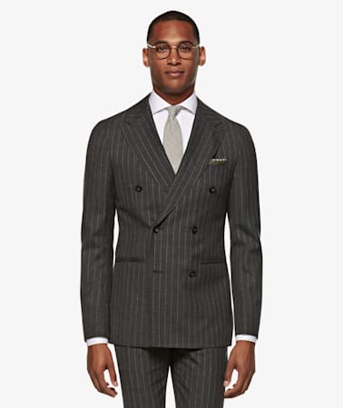 Havana Dark Grey Stripe Suit