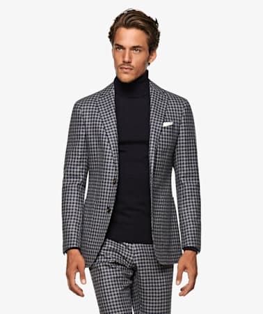 Havana Blue Houndstooth Suit