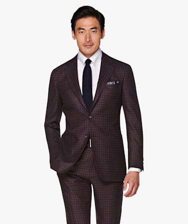 Havana Red Houndstooth Suit