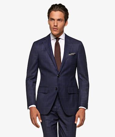 Sienna Navy Check Suit