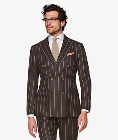 Havana Brown Stripe Suit