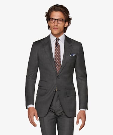 Washington Grey plain Suit