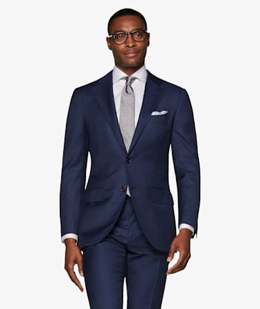 Lazio Navy Check Suit