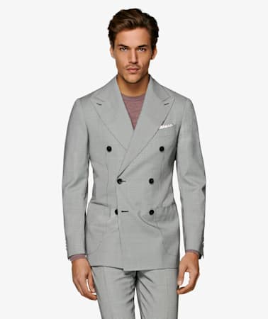 Havana Mid Grey Houndstooth Suit