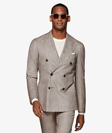 Havana Brown Check Suit
