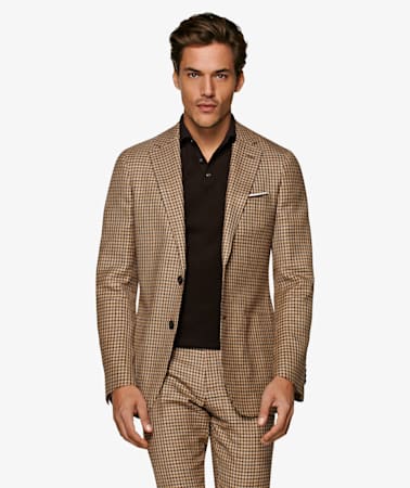 Havana Brown Check Suit