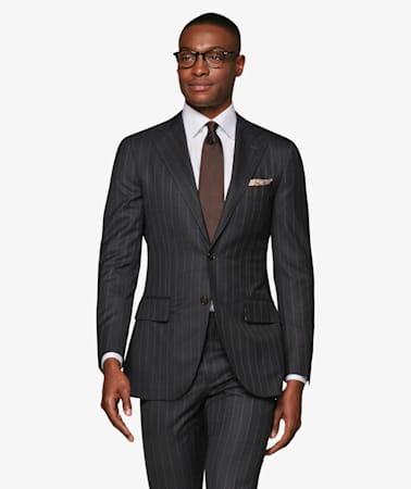 Lazio Mid Grey Stripe Suit