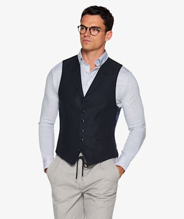 Navy Waistcoat