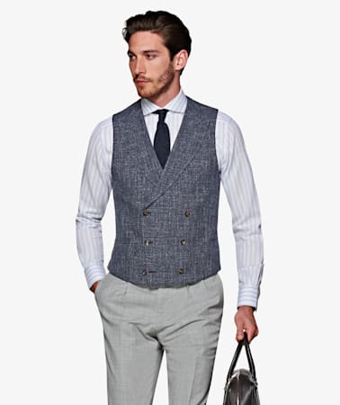 Navy Waistcoat