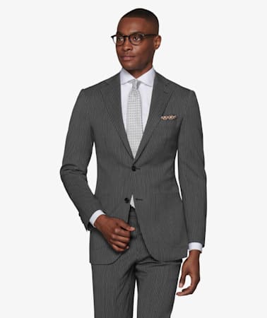 Havana Grey Stripe Suit