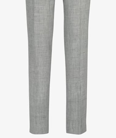 Light Grey Pleated Brentwood Trousers
