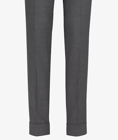 Grey Pleated Bolzano Trousers