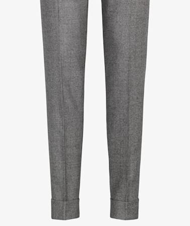 Grey Pleated Braddon Trousers
