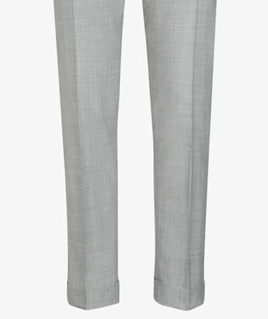 Light Grey Fishtail Bolton Trousers
