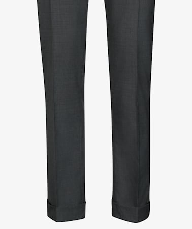 Dark Grey Fishtail Bolton Trousers