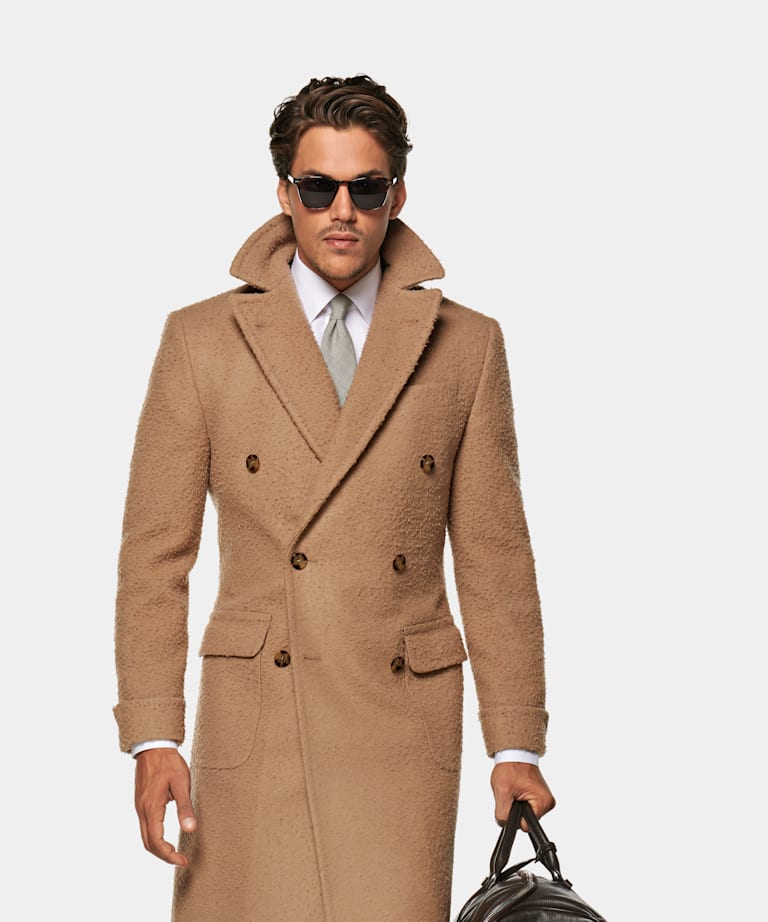 Mid Brown Overcoat Pure Camel Suitsupply Online Store