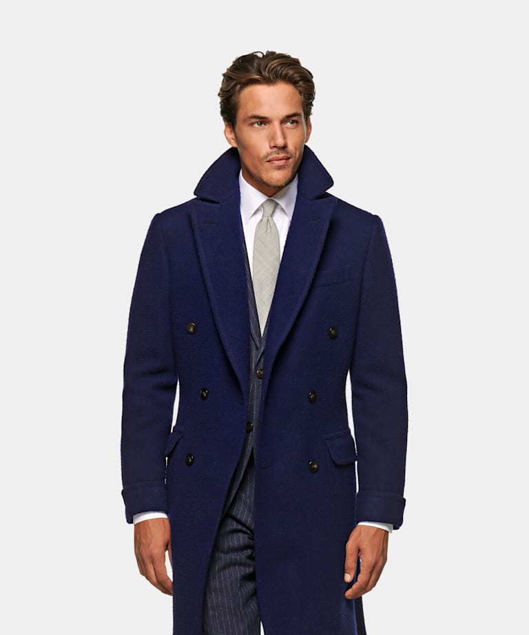 blue polo coat