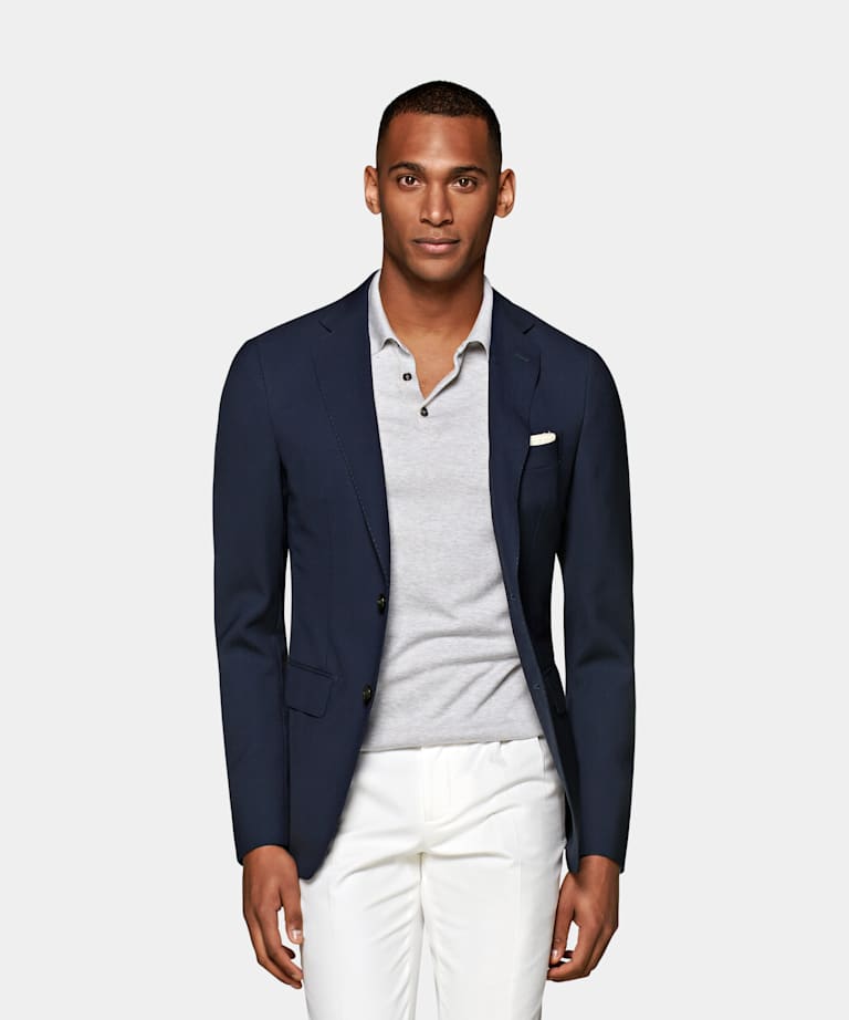 Navy Havana Jacket | Pure Wool