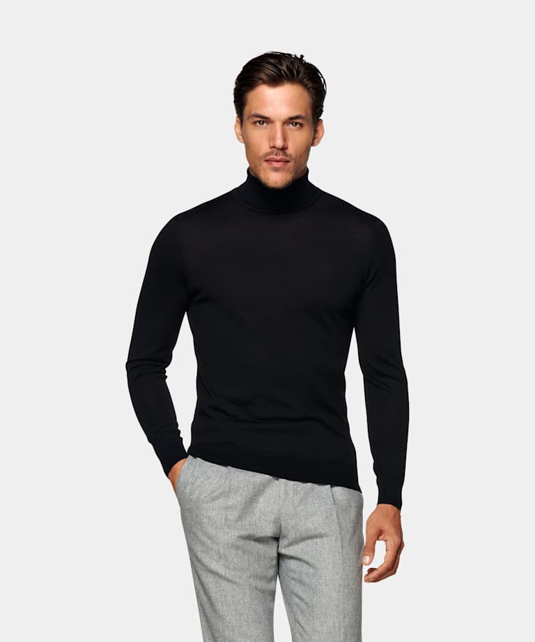 male black turtleneck
