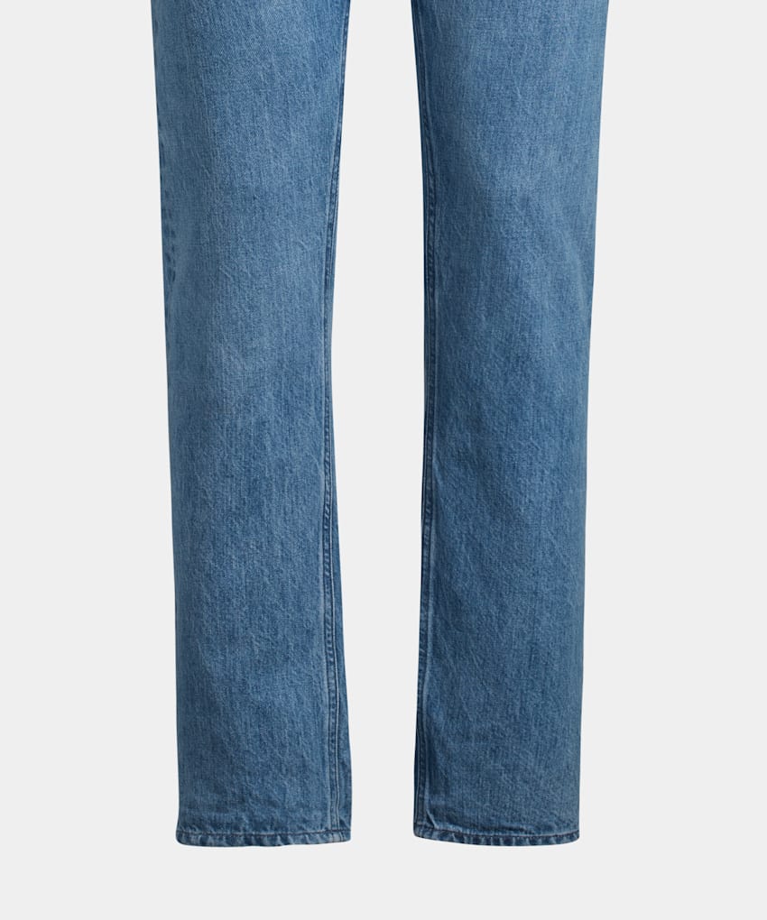 blue casual shoes with jeans