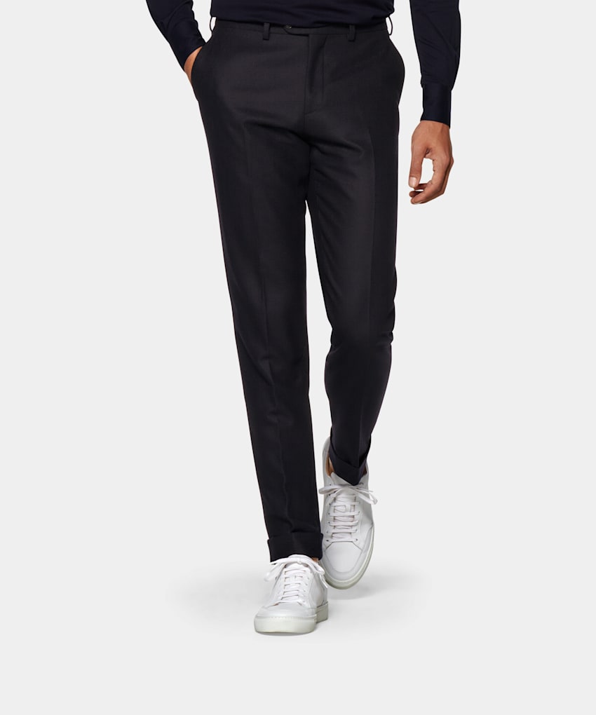 navy trousers