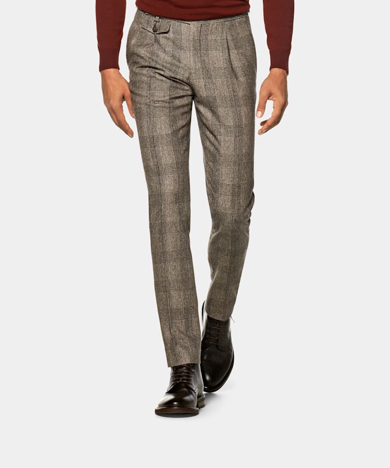 grey casual trousers
