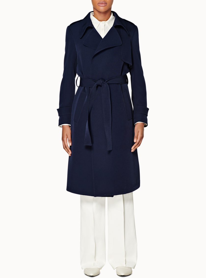 Quin Navy Trench Coat