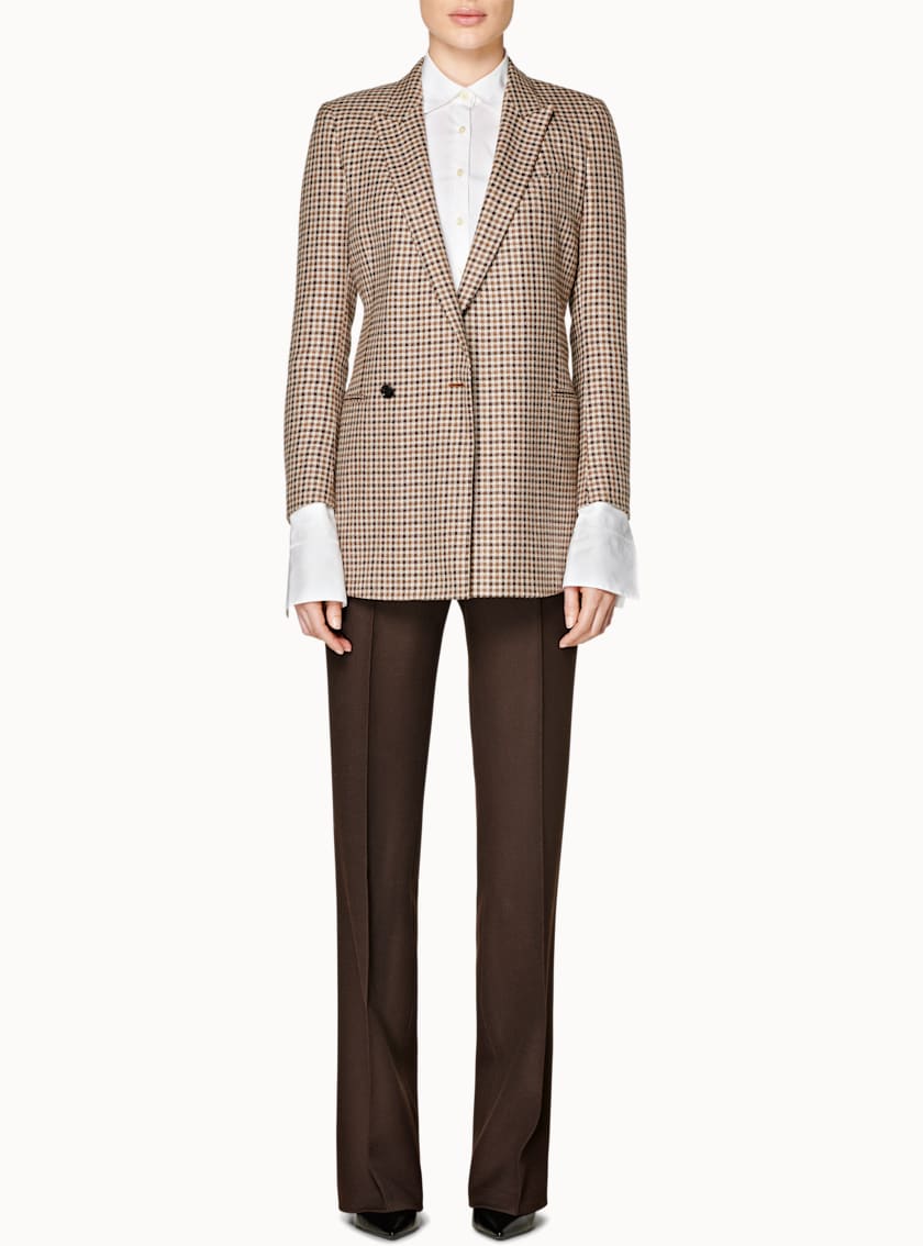 Tory Brown Checked Jacket