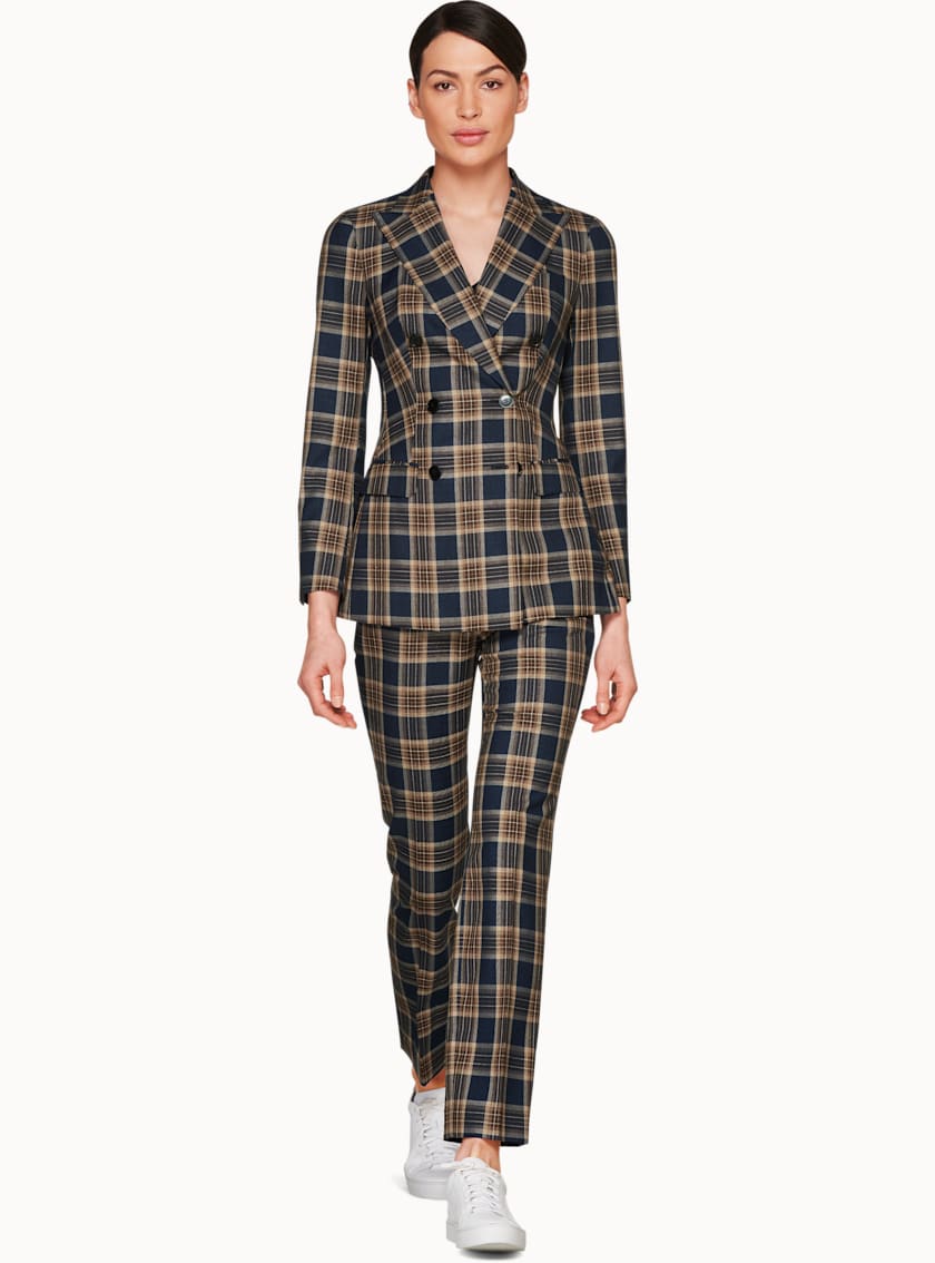 Cameron Navy Plaid Suit