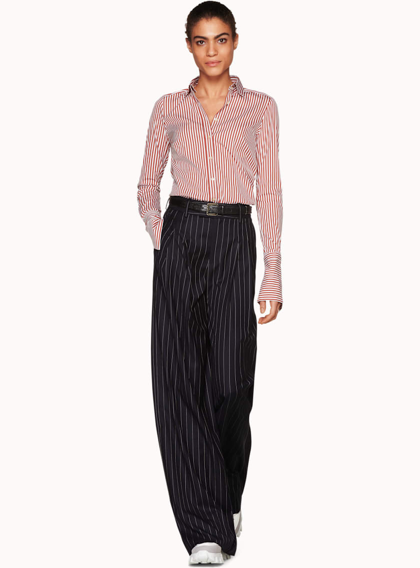 April Red Striped Shirt