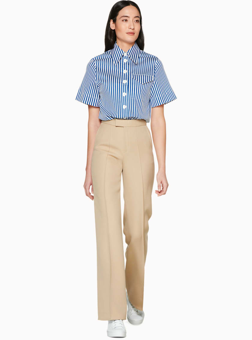 Doyle Blue Striped Short Sleeve Shirt