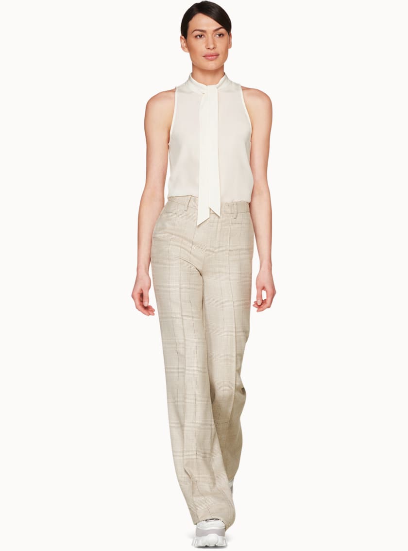 Jane Off White Silk Top