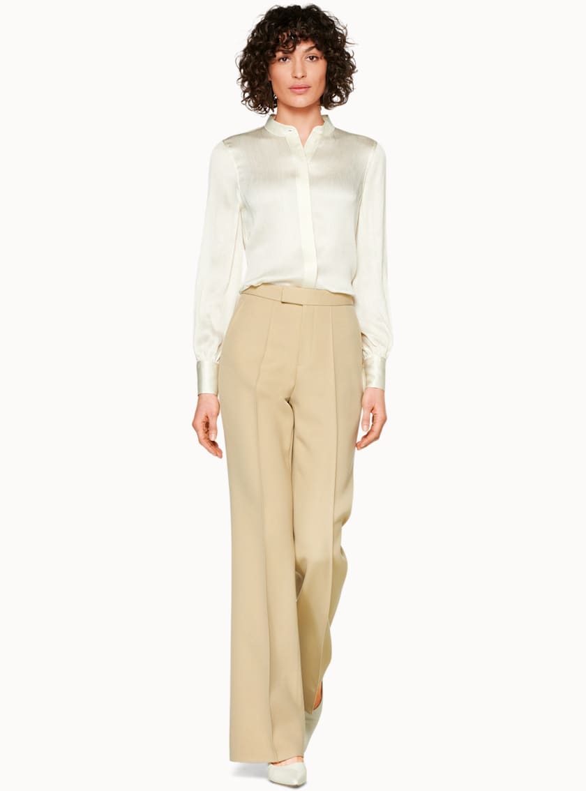 Farrell White Silk Blouse