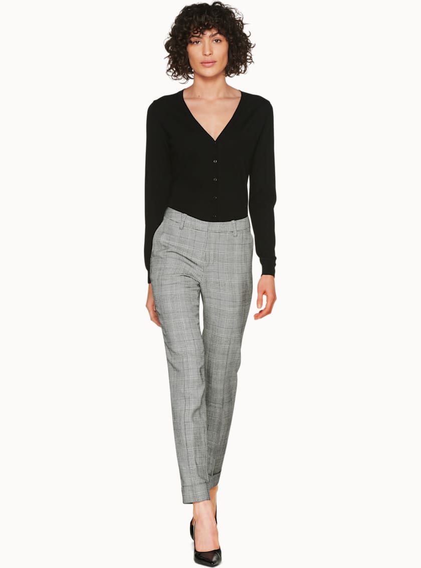 Robin Grey Checked Trousers