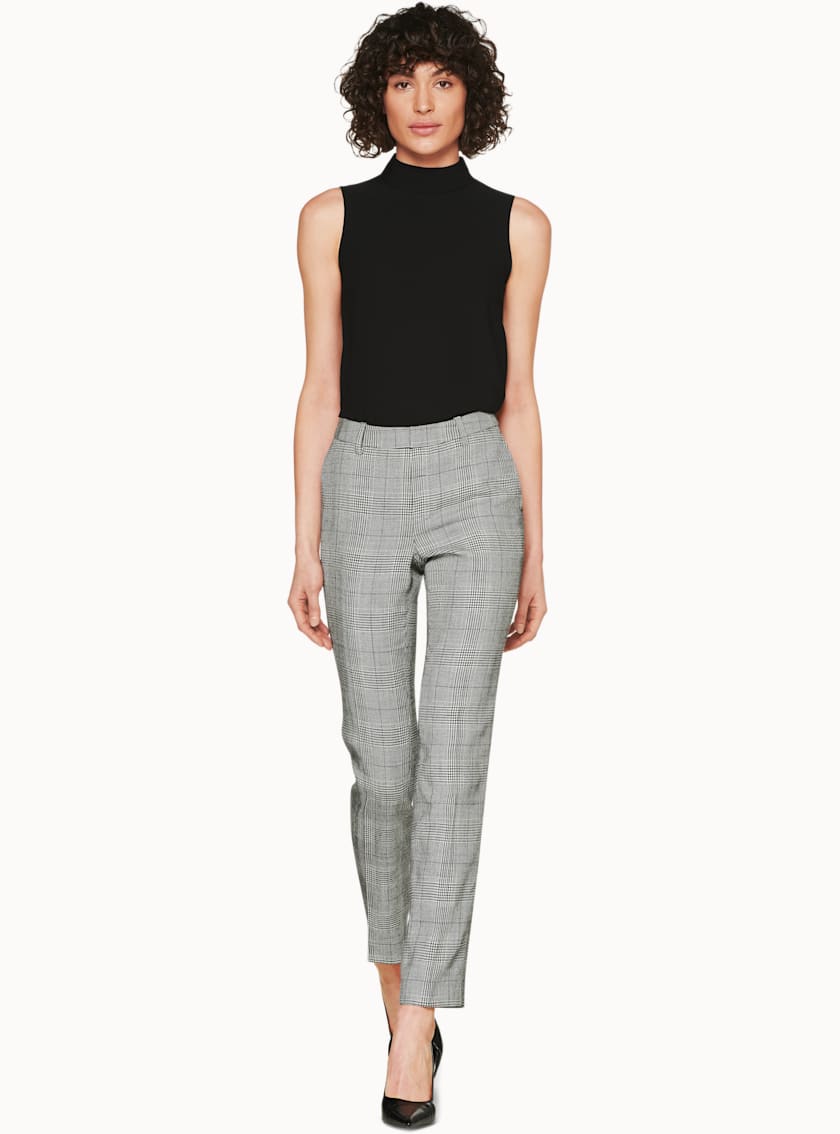 Robin Grey Checked Trousers