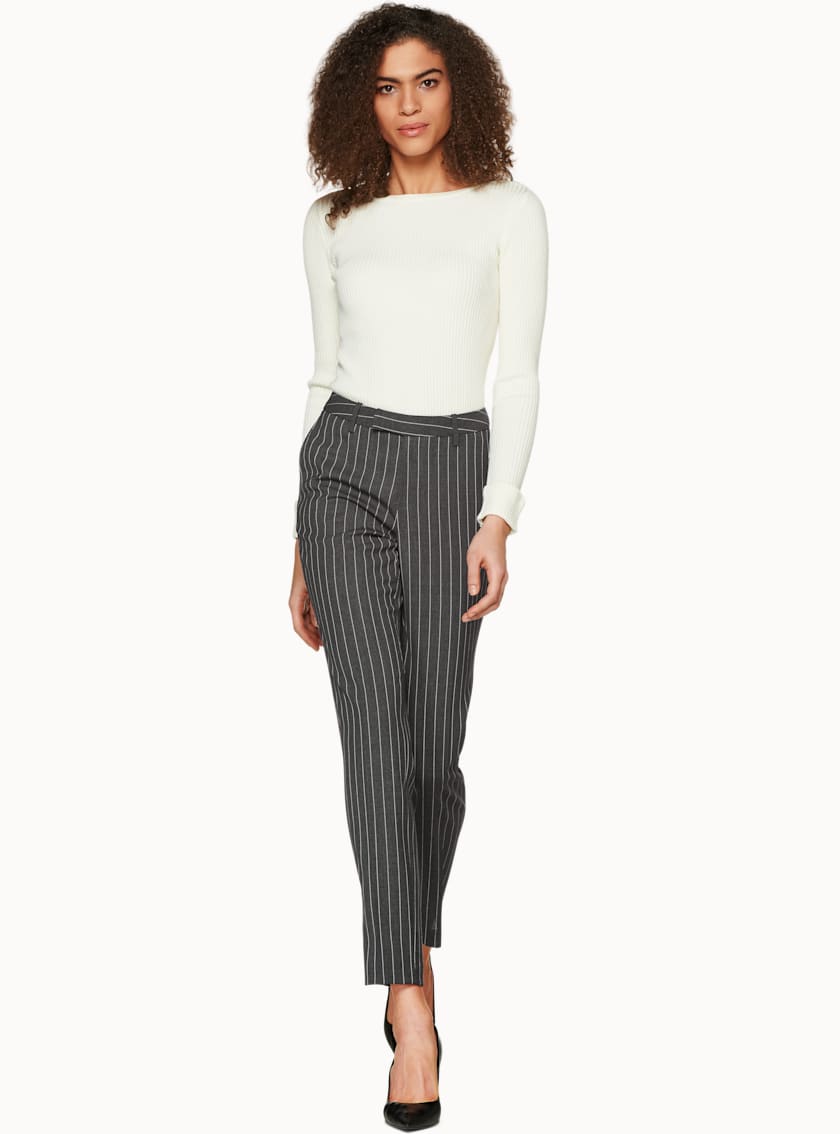 Robin Grey Striped Trousers