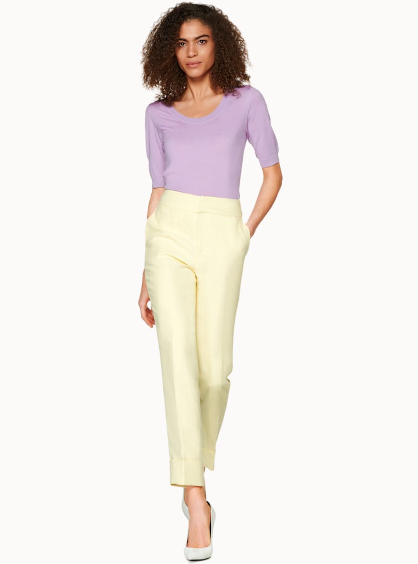 Lane Light Yellow Trousers