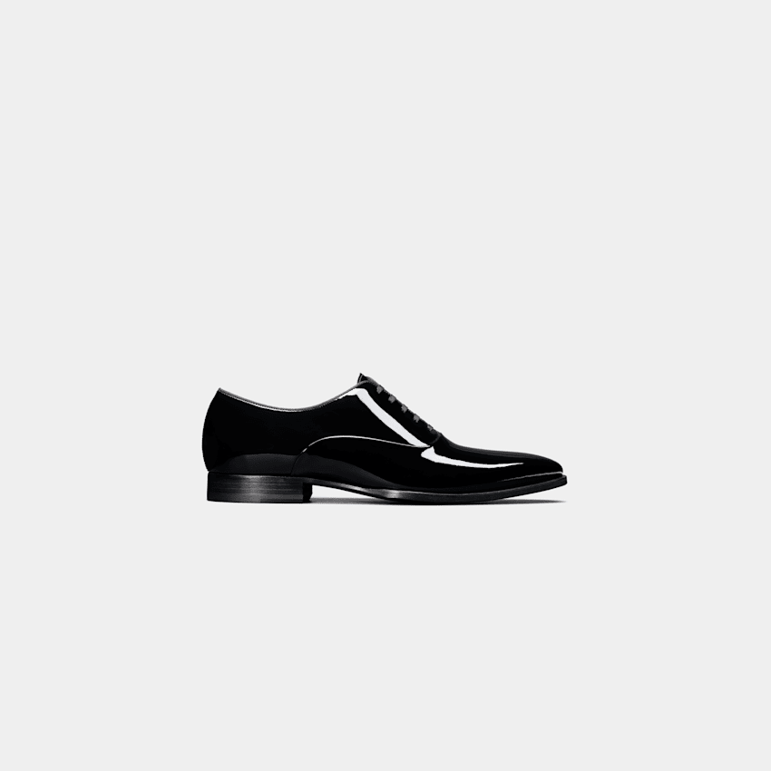 black patent tuxedo shoes