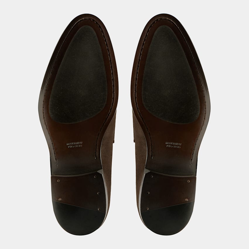 Dark Brown Penny Loafer Italian Calf Suede Suitsupply Online Store