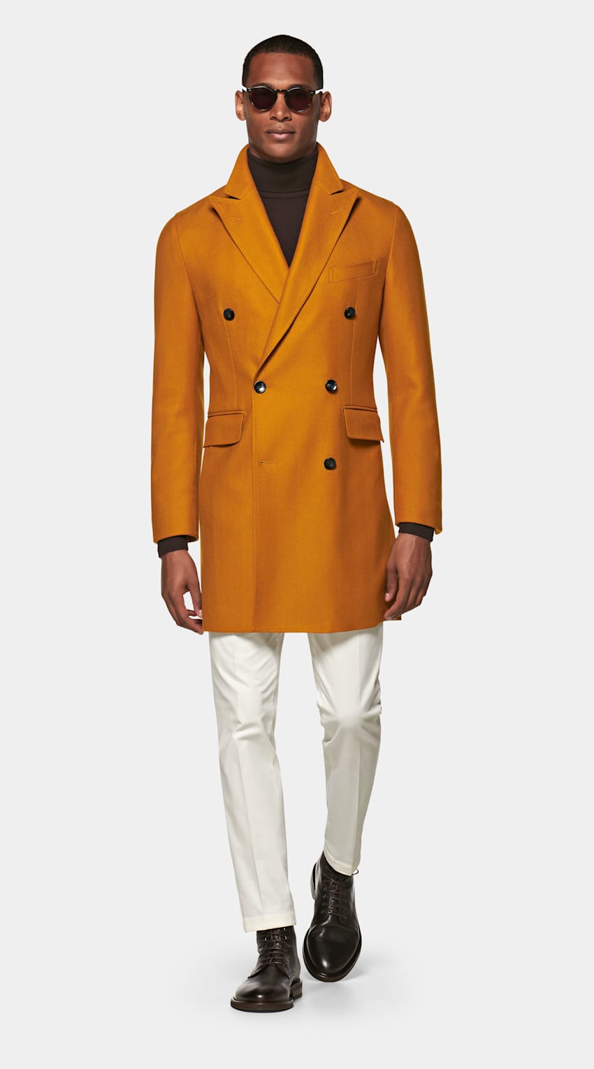 yellow overcoat men