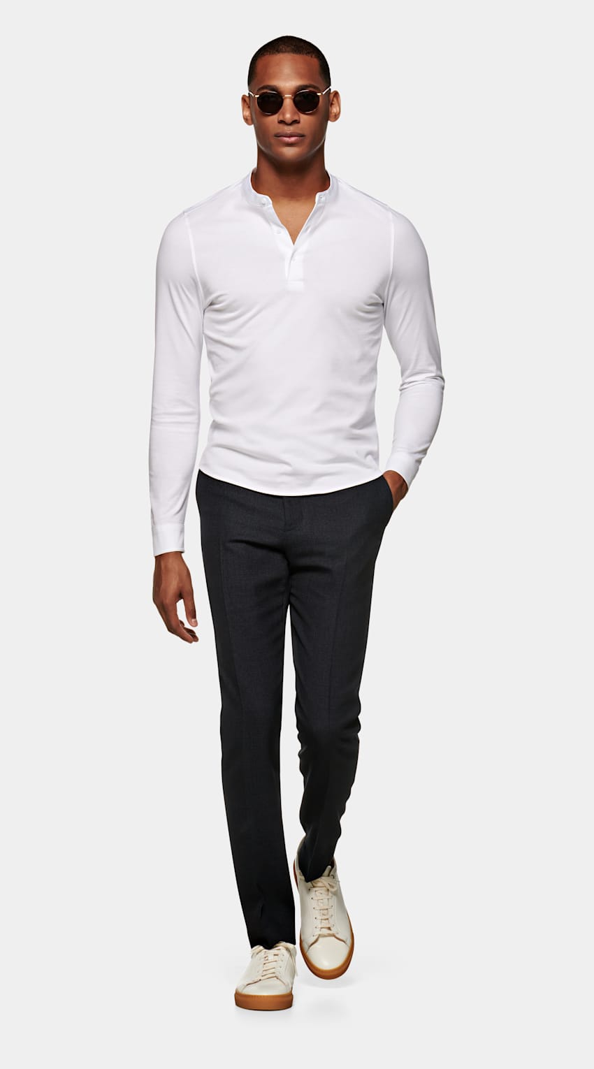 white henley t shirt