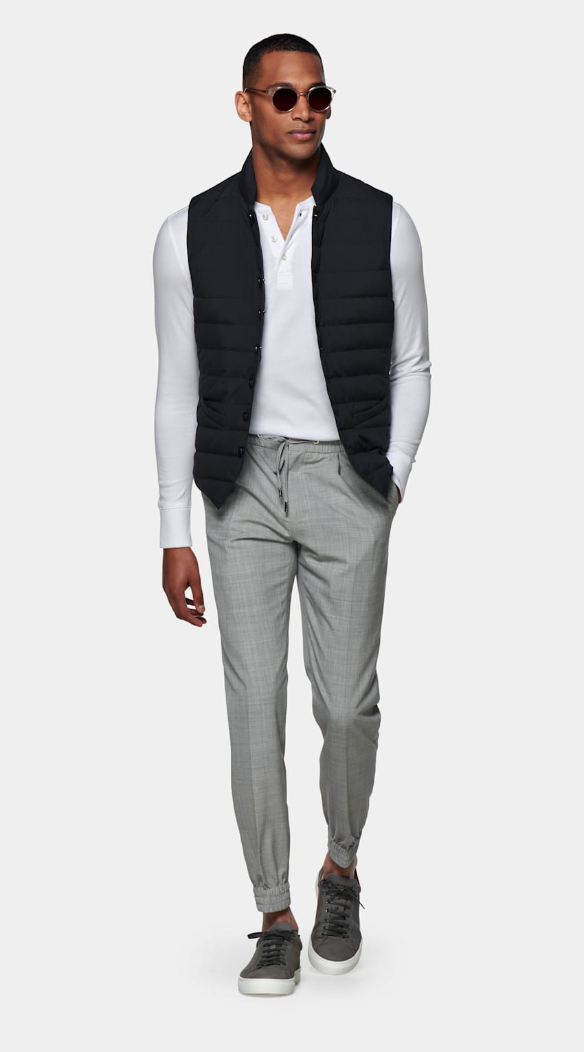 henley t shirt with blazer