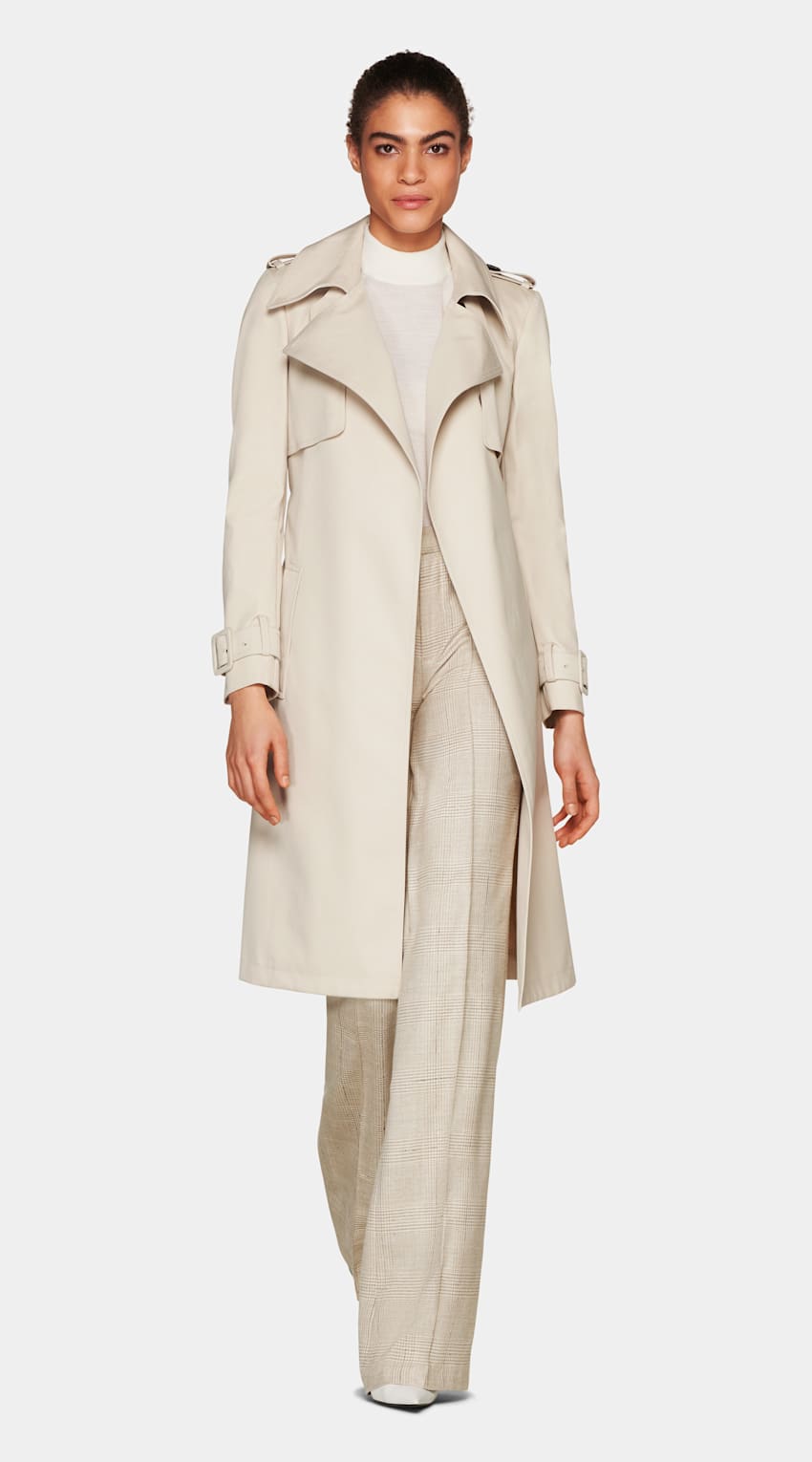 sand trench coat