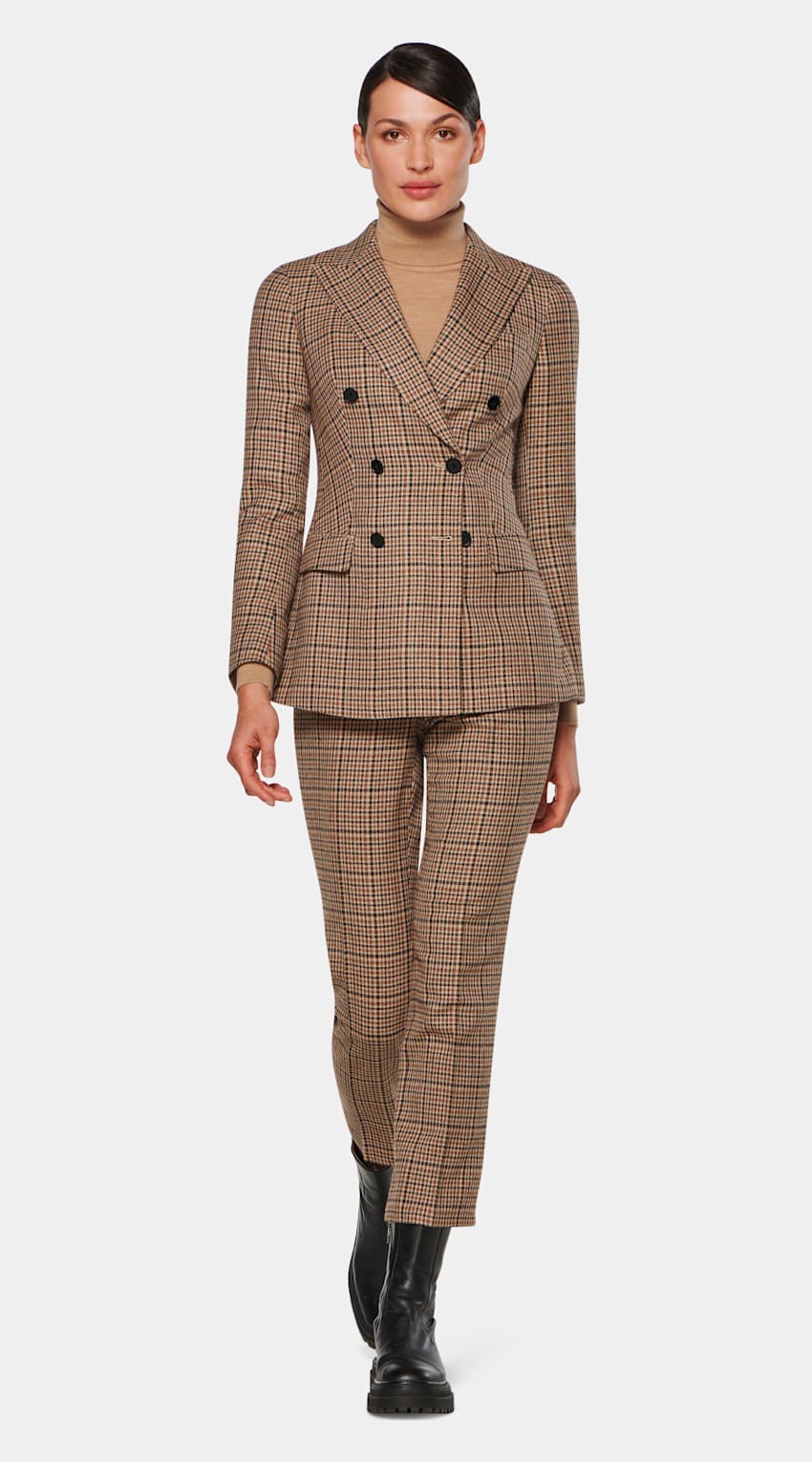 Cameron Brown Houndstooth Suit