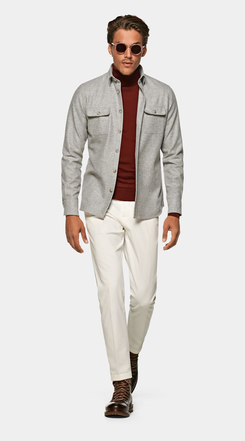 light grey overshirt