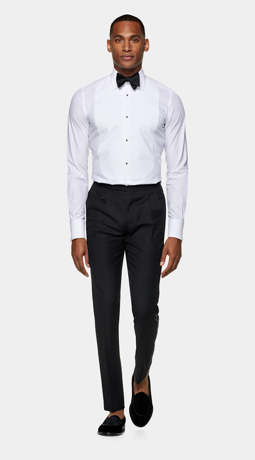 tuxedo shirt m&s