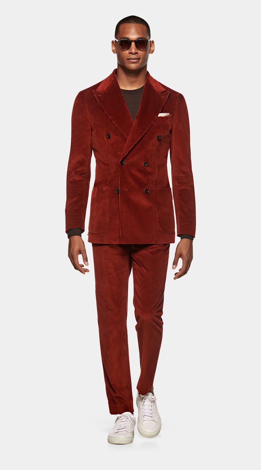 havana 深红色西装